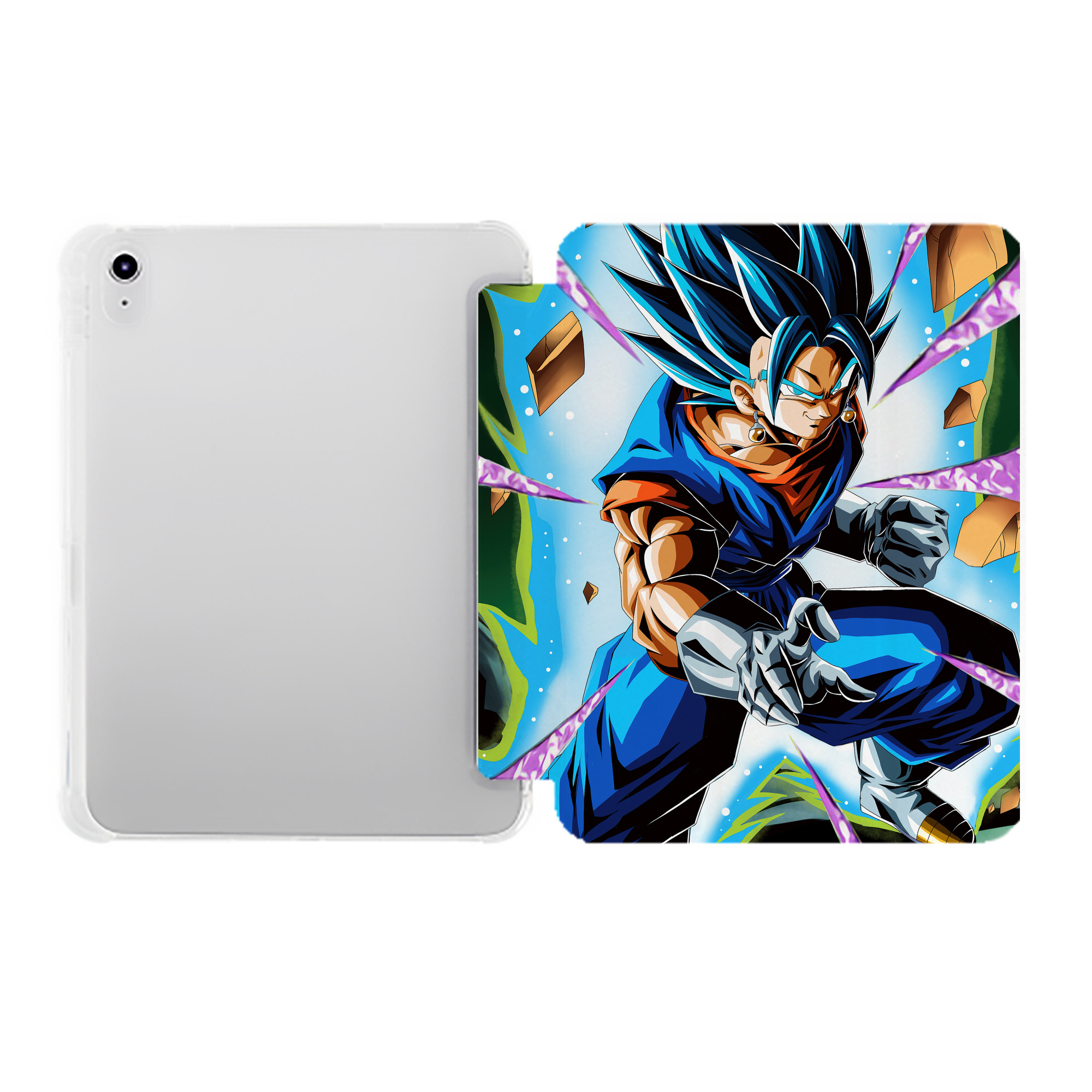（画像用） ドラゴンボール DRAGON BALL IPad ケース ペン収納付き 三つ折りスタンド PUレザー×シリコン 対応機種9.5/10.5/10.9インチ